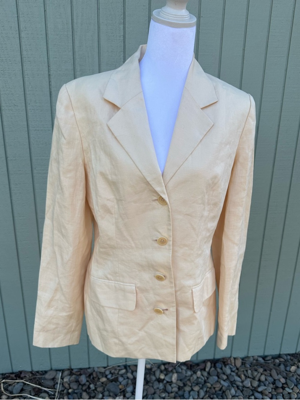 Preview Collection Yellow Linen Blazer Jacket
